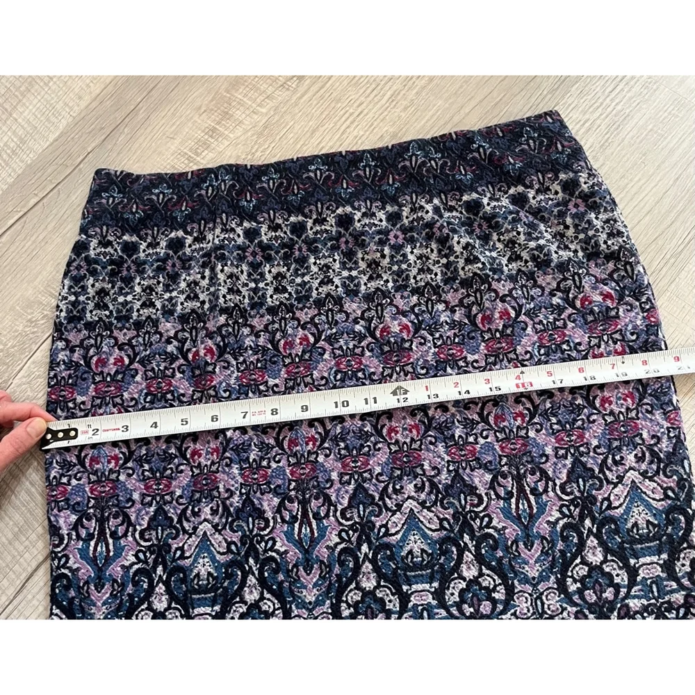 J. Jill patterned lined skirt size M